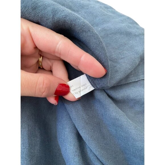 Eskandar | Linen Lagenlook 100% Linen Button Up Pullover Size 1 - Picture 7 of 9
